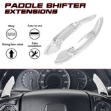 Silver Aluminum Paddle Shifter Extension Decor For Honda Accord Civic CRV Pilot