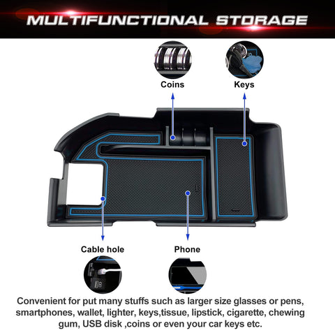 Center Console Organizer for Toyota Camry 2018-2024 Accessories Storage Tray