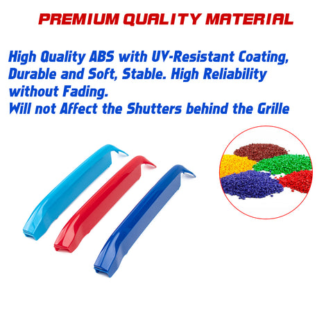 Tri-Colored Front Center Kidney Grille Strips Clip Cover For BMW X7 G07 2019-22