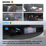 x xotic tech Door Side Storage Box Compatible with Tesla Cybertruck 2024 2025, Front Door Insert Tray Organizer Door Slot Pockets, Lower TPE Door Protector Liner, 2Pcs