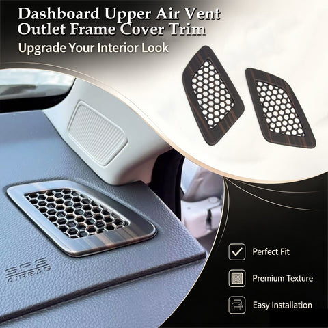 Wood/ Carbon Look Dash Side AC Vent Outlet Cover Accessories For Honda CRV 2023+
