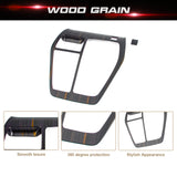 1X Wood Grain Interior Gear Shift Box Cover Trim For Toyota RAV4 2019-2024