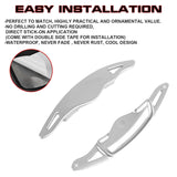 2x Aluminum Red Steering Wheel Paddle Shifter Extensions For Hyundai Genesis G70