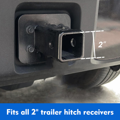 x xotic tech 2" American Flag Trailer Hitch Cover, Heavy Duty Carbon Steel Receivers Plug Cover with 5/8-Inch Anti-Theft Pin Diameter Trailer Hitch Lock For Pickup Trucks(5x3")