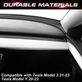 For Tesla Model 3 2021-2023 & Model Y 2020-up Matte White Dashboard Door Side Panel Overlay Trim