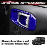x xotic tech Door Handle Bowl Cover Decor Trim for Jeep Wrangler JL JLU 2018-up Gladiator JT 2020-up Interior Accessories(4Pcs)