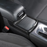 Carbon Fiber Texture Central Cup Holder Frame Trim Cover For Dodge Charger 2011-23