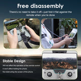 x xotic tech No Disassembly Tablet Holder Compatible with RC-N1/RC-N2/RC-N3 Controller of DJI Flip/Neo/Mini 4K/ 2 SE/Air 3/ Mini 3/4 Pro, Foldable Smartphone Ipad Stand Mount Holder Bracket Lanyard
