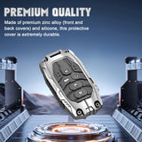 x xotic tech Mech Style Heavy Metal Key Fob Cover Compatible with Honda Civic, Accord, CR-V, HR-V, Pilot 2022–2026, Zinc Alloy Key Case Protector Shell Keychain
