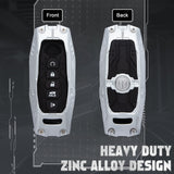 x xotic tech Mech Style Heavy Metal Key Fob Cover Compatible with Nissan Kicks Sentra Versa Rogue Pathfinder 2023 2024 2025, Zinc Alloy Key Case Protector Shell Keychain