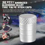 Xotic Tech 4pcs Tire Valve Stem Cover Caps Anodized Aluminum Alloy, Corrosion Resistant Leak-Proof Wheel Valve Cap Set Exterior Accessories, Universal for Cars Trucks Motorcycles SUVs and Bikes