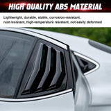 Side Window Louver Blinds Sun Shades Trim For Toyota Camry 2025-2026 Gloss Black