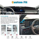 Black Dashboard Mat Poly Carpet DashMat Non-Slip Cover For Hyundai Sonata 2024+