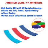 Tri-Colored Front Kidney Grille Strips Clip Cover For BMW 7 Series E65 E66 06-08