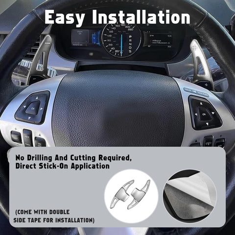 Aluminum Paddle Shifter Extension Decoration Cover For Ford Explorer 2013-2019