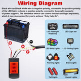 x xotic tech Motorcycle Handlebar Switch Fog Light Spotlight Switch, 7/8" 12V Driving Halo ON/ON/Off Switch 3 Position Control Universal