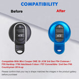 x xotic tech ABS Key Fob Cover Case Shell Holder Protector Compatible with MINI Cooper 3rd Gen F55 F56 F57 F54 Clubman, Gen2 F60 Countryman Smart Key