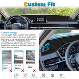 Black Dashboard Mat Poly Carpet DashMat Non-Slip Cover For Honda CRV 2023-2025