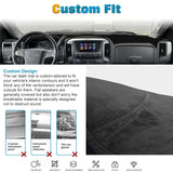 Inner Suede Dashboard Cover Carpet Pad Dash Mat For Chevy Silverado 1500 2014-18