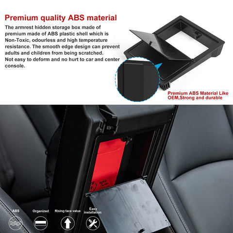 Center Console Armrest/GLove Box Storage Insert Divider For Honda Accord 18-2022