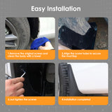 x xotic tech Mud Flaps Splash Guard Compatible with Toyota RAV4 2026 2027, Front & Rear Mudguards Fender Protector Set w/Hardware Car Accessories(4PCS)
