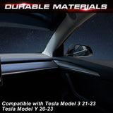 Matte Carbon Fiber Pattern Dashboard Door Panel Combo Cover For Tesla Model 3 2021-2023 & Model Y 2020-up