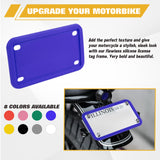 x xotic tech Motorcycle Silicone License Plate Frames, Motorbike License Plate Holder, Rust Proof, Rattle Proof, Weather Proof