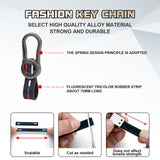 x xotic tech Key Fob Cover Case Compatible with BMW 1 3 4 5 6 7 Series X3 X5 X6 X7 M5 M6 GT3 GT5 Zinc Alloy Heavy Duty Shell Protector Holder Keychain with Carbon Fiber Pattern