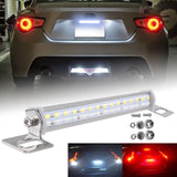 Dual Color White/Red 30SMD LED Lamp License Plate Backup Brake Reverse Fog Light Multi-funtion