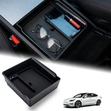 Gray Center Console Armrest Organizer Tray For Tesla New Model 3/Y 2025 2026