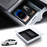 Center Console Organizer Tray Hidden Storage Box For Tesla Model 3/Y 2025 2026