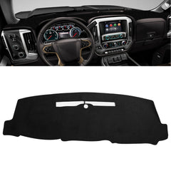 Inner Suede Dashboard Cover Carpet Pad Dash Mat For Chevy Silverado 1500 2014-18