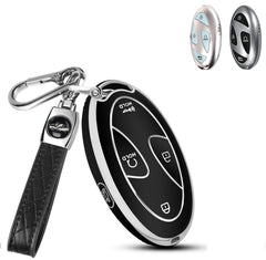 5/7 Button TPU Key Fob Cover Case w/Keychain For Hyundai Santa Fe Tucson Sonata