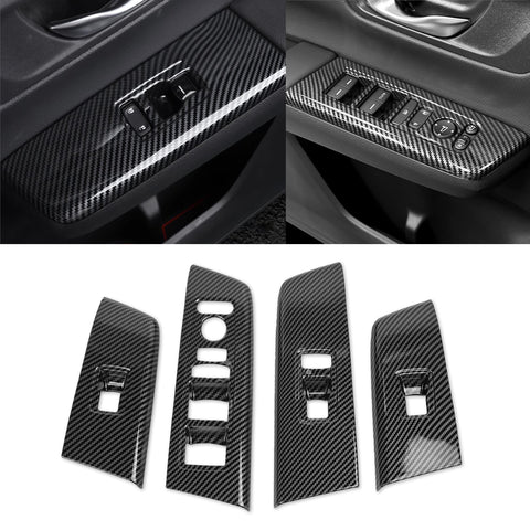 Wood/ Carbon Look Window Control Panel Cover Switch Trim For Honda CRV 2023-2027