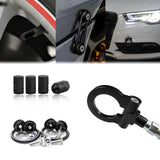 Set Towing Hook+Air Valve Caps+Trunk Release Fasteners For Audi A7 S7 RS7 A6 S6