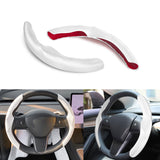 Xotic Tech Custom Fit Steering Wheel Wrap Protector Cover Accessories w/Non-Slip Comfortable Grip Function For Men/Women, Compatible with Tesla Model 3 Model Y 2017-2024