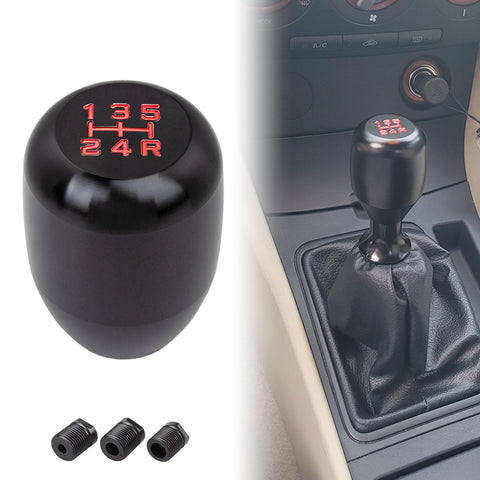 JDM Universal Aluminum 5 Speed Manual Car Gear Stick Shift Knob Shifter Lever