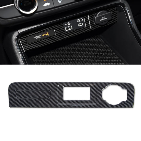 Wood/Carbon Look Console USB Port Charger Switch Panel Cover For Honda CRV 2023+