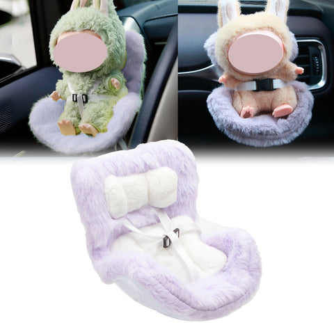 Cute Doll Mini Safety Seat Air Vent Clip Car Interior Decoration Accessories
