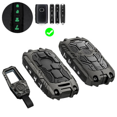 x xotic tech Mech Style Heavy Duty Metal Key Fob Cover Compatible with Mazda CX-5 CX-30 CX-50 CX-70 CX-90 3 6 CX-9 WAZSKE11D01 662F-SKE11D01, Zinc Alloy Key Case Protector Shell Keychain