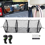 Heavy Duty Black Mesh 3 Pocket Trunk Cargo Organizer Bin Storage Net Holder