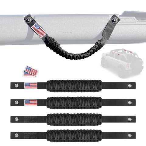 4pcs/Set Roll Bar Grab Handles Accessories For Ford Bronco 2/4 doors 2021-2025