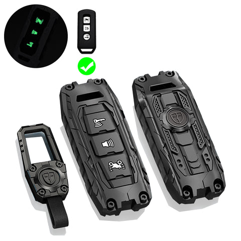 x xotic tech Mech Style Heavy Metal Key Fob Cover Compatible with PCX 150 Hybrid X-ADV SH125 Scoopy Forza 125 300 2016-2018 Super Cup 2020 2021, Zinc Alloy Key Case Protector Shell Keychain