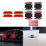 Auto Door Open Handle Bowl Warning Reflective Night Safety Stickers Decoration