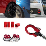 Set Towing Hook+Tire Valve Caps+Quick Release Fasteners For BMW 2 4 Series 2014+