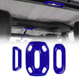 x xotic tech Dome Light Cover Trim Set Decoration Compatible with Jeep Wrangler JL JLU 2018-2023 & Gladiator JT 2020-2023 Interior Accessories(3Pcs)