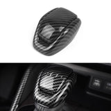 Carbon Fiber Black & Red Auto Gear Shift Knob Trim For Toyota Highlander 2020-UP