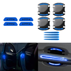 Auto Door Open Handle Bowl Warning Reflective Night Safety Stickers Decoration