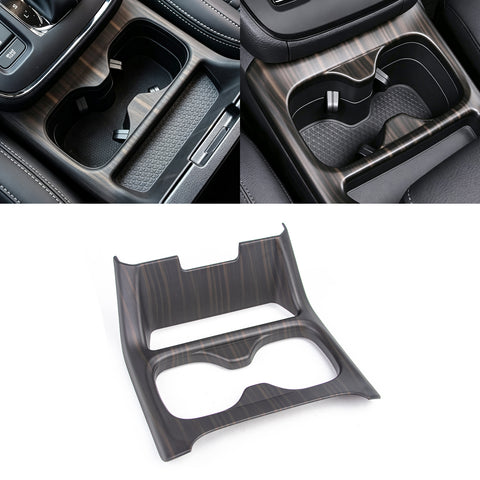 Wood/ Carbon Style Console Cup Holder Frame Trim Accessories For Honda CRV 23-up