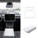 Center Console Screen Edge Frame Armrest Cover Kit For Tesla Model 3 Y 25+